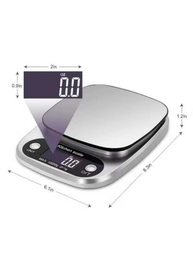 TaimAs Digital Kitchen Scale 10kg Capacity – High Precision 1g Electronic Food Weighing Scale - Image 2